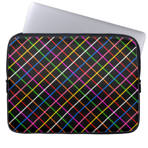 Capa Para Notebook Design de Xadrez de  colorido do painel de janelas
