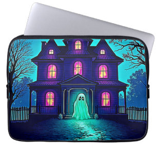 Capa Para Notebook Design do Halloween Ghost House