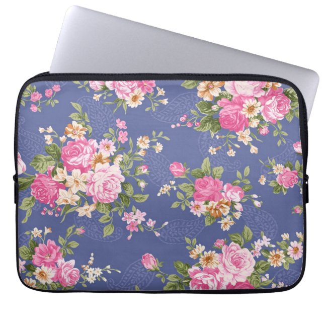 Capa Para Notebook Design floral bonito (Frente)