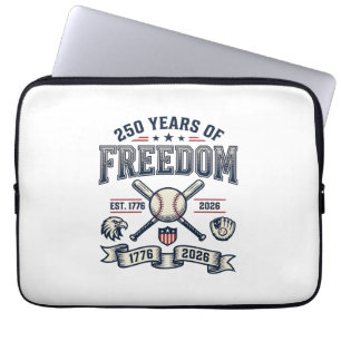 Capa Para Notebook Design Patriótico de Beisebol 250 Anos de Liberdad