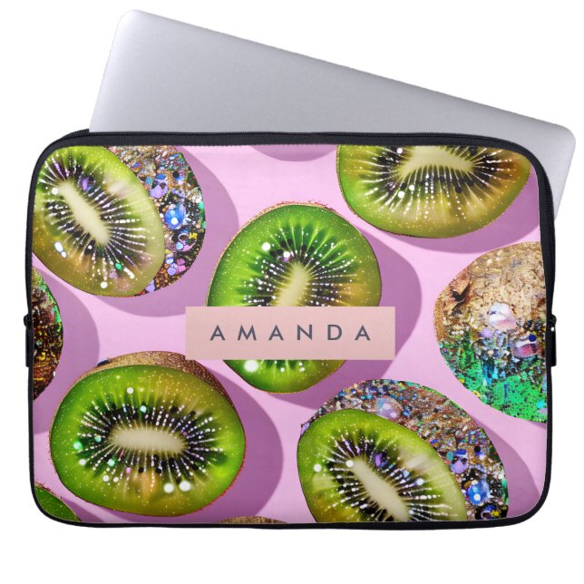 Capa Para Notebook Design Pop Art de Kiwi com Brilho Vibrante Persona (Frente)