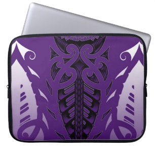 Capa Para Notebook Design roxo na moda do tatuagem em tribals