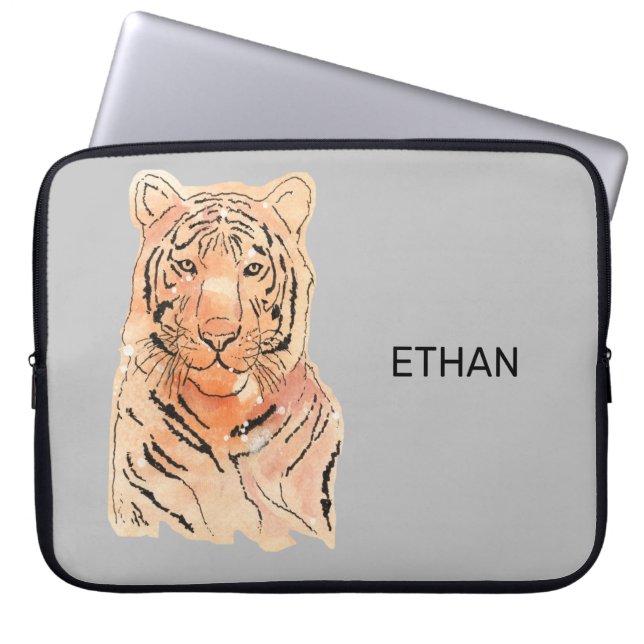 Capa Para Notebook Design Tiger em uma Bolsa de laptop (Frente)