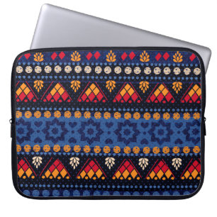 Capa Para Notebook Design Tribal: Padrão Multifuncional Sem Olhos.