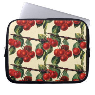 Capa Para Notebook Design vermelho antigo do papel de parede da fruta