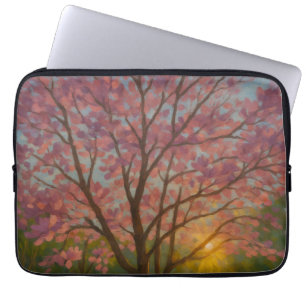 Capa Para Notebook Despertar primavera - Paisagem de Árvore em Sangue