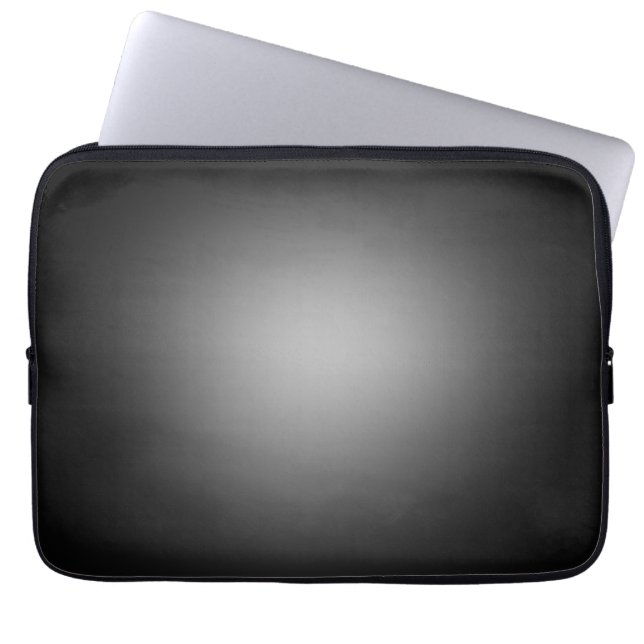 Capa Para Notebook Destaque brilhante preto e branco (Frente)