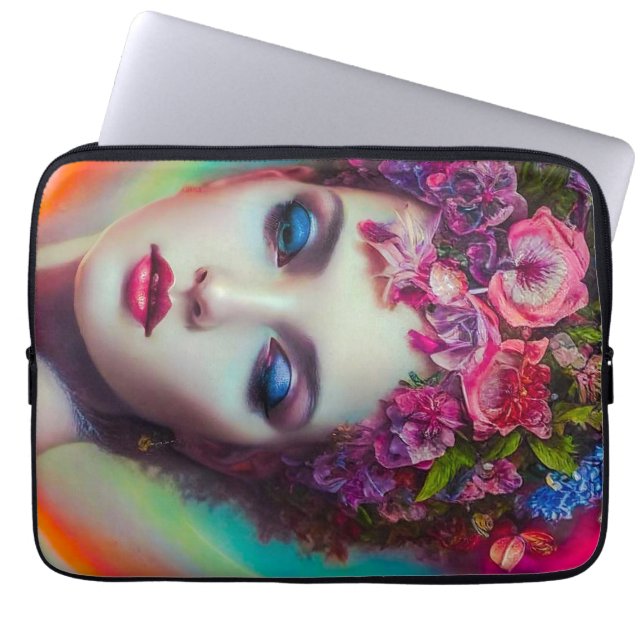 Capa Para Notebook Deusa Flor (Frente)
