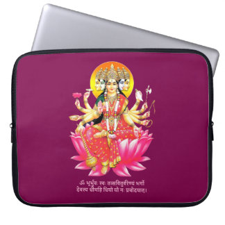Capa Para Notebook Deusa Gayatri Devi no Lotus Hindu Deity