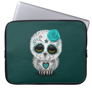 Capa Para Notebook Dia bonito da cerceta da coruja inoperante do