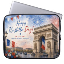 dia da Bastilha Arco do triunfo Paris França fogo