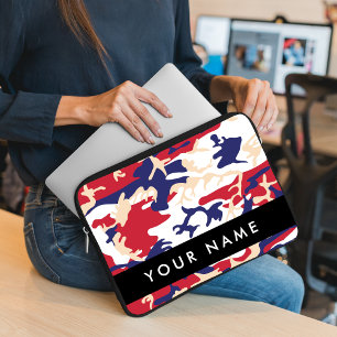 Capa Para Notebook Dia da Independência Camuflagem Seu nome Personali