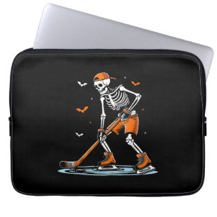 Capa Para Notebook Dia de as Bruxas engraçado do Skeleton Ice Hallowe