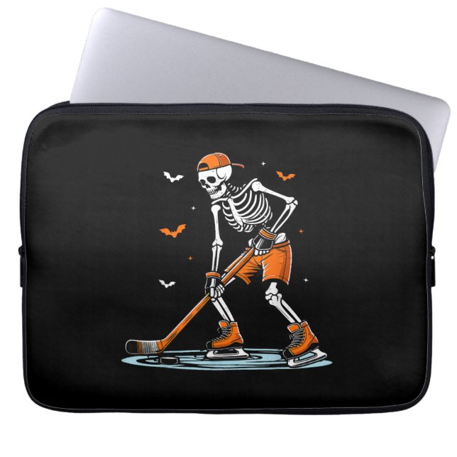 Capa Para Notebook Dia de as Bruxas engraçado do Skeleton Ice Hallowe (Frente)