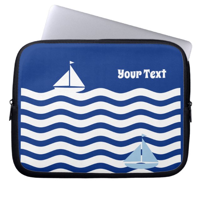 Capa Para Notebook Dia de Barcos de Navegação Personalizado (Frente)