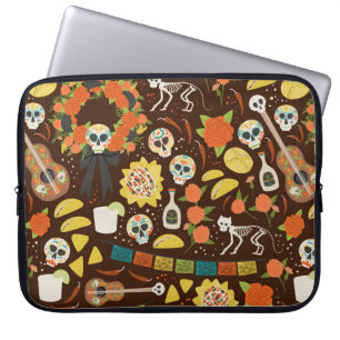 Capa Para Notebook Dia De Los Muertos - padrão perfeito - carro dese