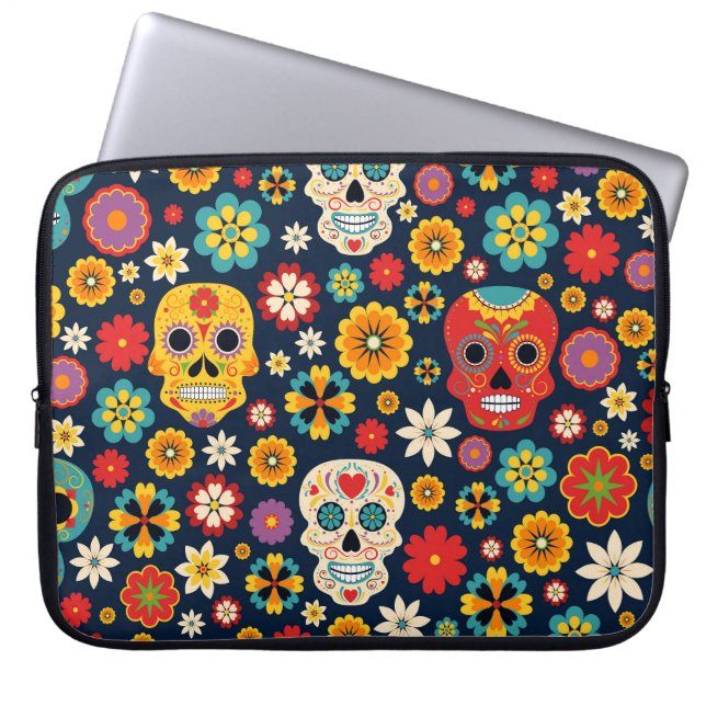 Capa Para Notebook Dia de los Muertos Vintage (Frente)