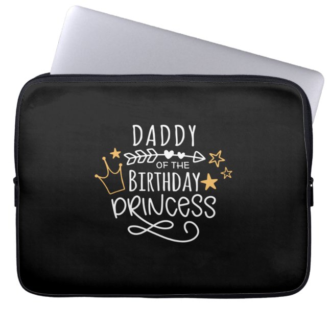Capa Para Notebook Dia de os pais Da Princesa Aniversário (Frente)