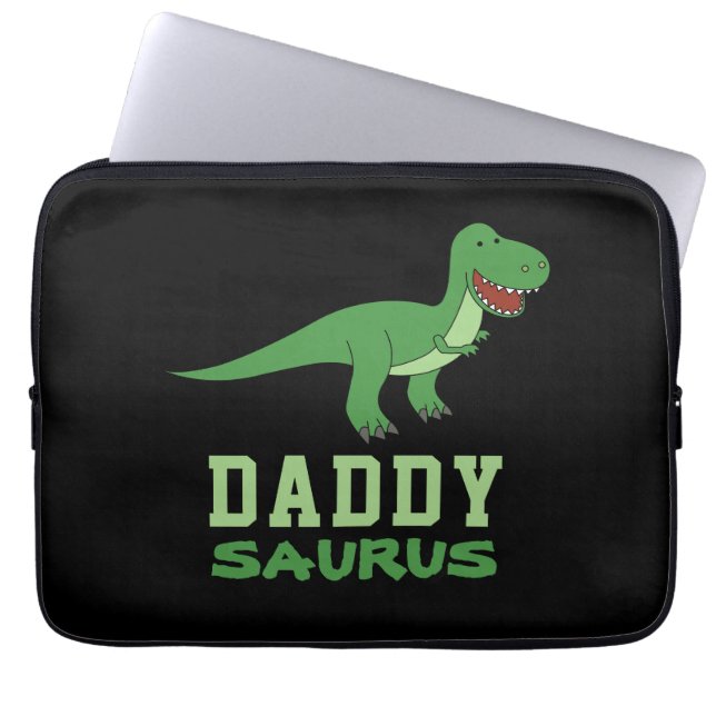 Capa Para Notebook Dia de os pais de Pai Dino Daddysaurus Dinosaur T- (Frente)