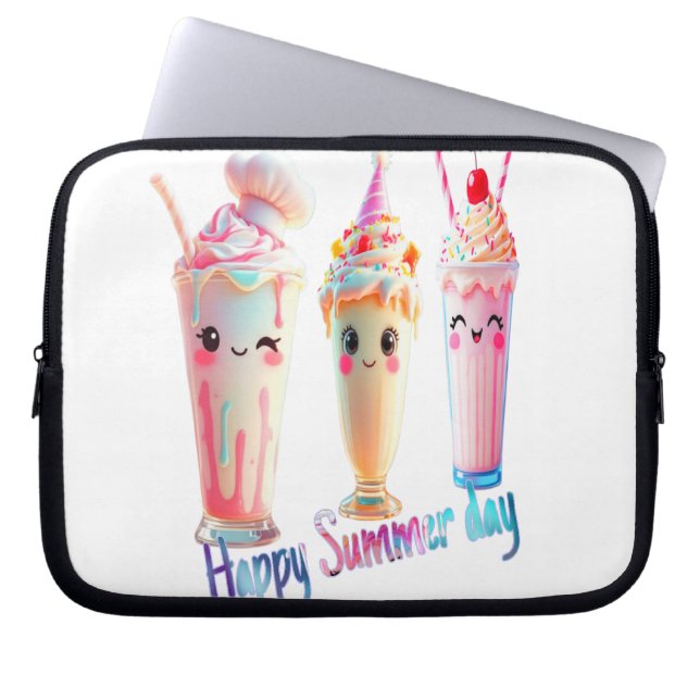 Capa Para Notebook Dia de Verão Feliz (Frente)