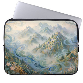 Capa Para Notebook Dia Nebuloso Nas Montanhas