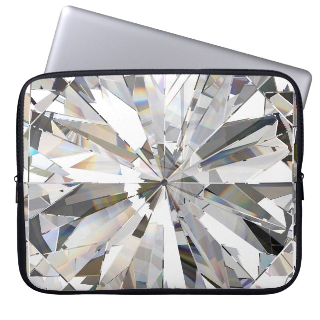 Capa Para Notebook Diamante Realista: Fechamento 3D (Frente)