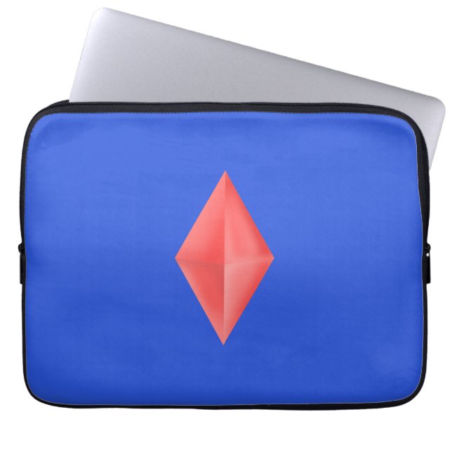 Capa Para Notebook Diamante vermelho (Frente)