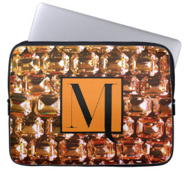 Capa Para Notebook Diamantes amarelos, diamantes de laranja, gemstone