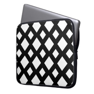 Capa Para Notebook Diamantes brancos no preto