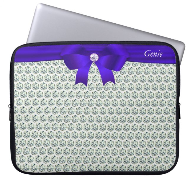 Capa Para Notebook Diamantes modernos e brilhantes quicos em Laptop p (Frente)