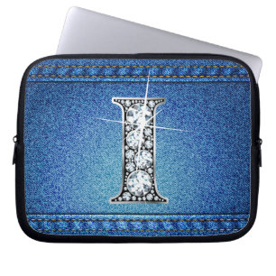 Capa Para Notebook "Diamond" Denim Stitting Eletrônicos Bag