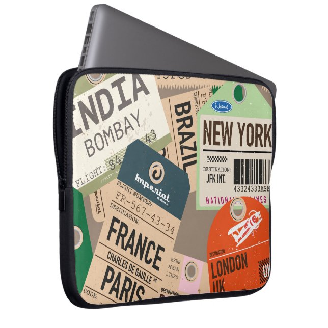 Capa Para Notebook Diário de viagem (Frente Esquerda)