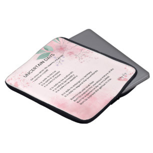 Capa Para Notebook Dias Incertos - Espero que o Poema de Incentivo à 
