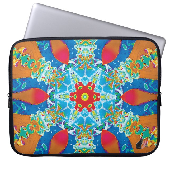 Capa Para Notebook Diatome Kaleidoscope Bolsa de laptop (Frente)