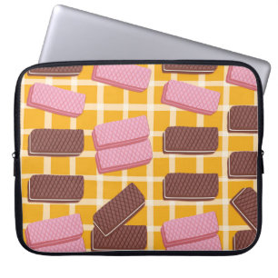 Capa Para Notebook Diferentes wafers aromatizadas de fundo sem costur