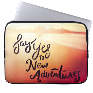 Capa Para Notebook Diga sim às aventuras novas