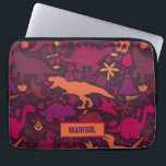 Capa Para Notebook Dino Doodle Silhouettes Kids Dinossaur<br><div class="desc">Dino Doodle Silhouettes Kids Dinossauro Personalizou Um Padrão Pré-Histórico Bestial.</div>