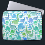 Capa Para Notebook Dino Stripe Watercolor Dinossauros Adoráveis<br><div class="desc">Dino Stripe Watercolor Os Dinossauros Adoráveis Padrões Bonitos.</div>