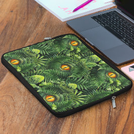 Capa Para Notebook Dinosaur Eyes Green Plants Ancient Creature Art