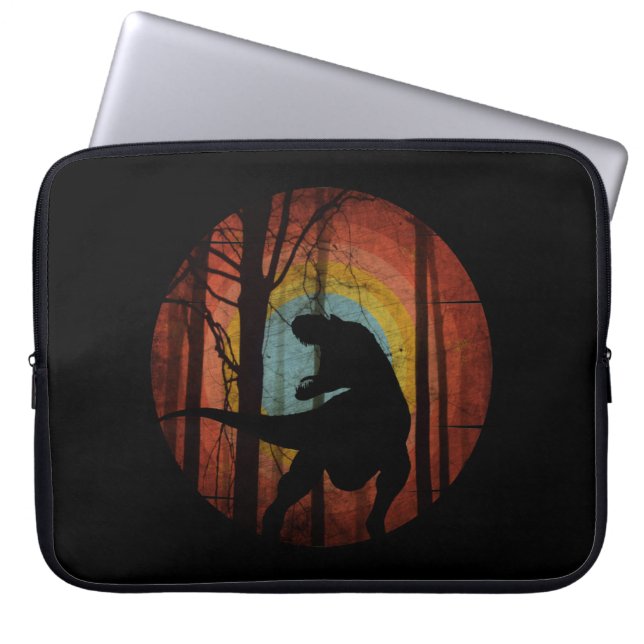 CAPA PARA NOTEBOOK DINOSSAUR NA FLORESTA DE MADEIRA (Frente)