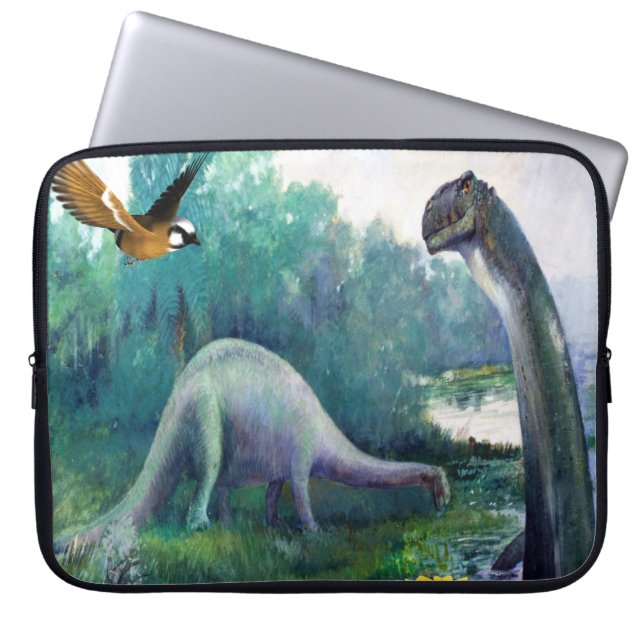 Capa Para Notebook Dinossauro bolsa de laptop (Frente)