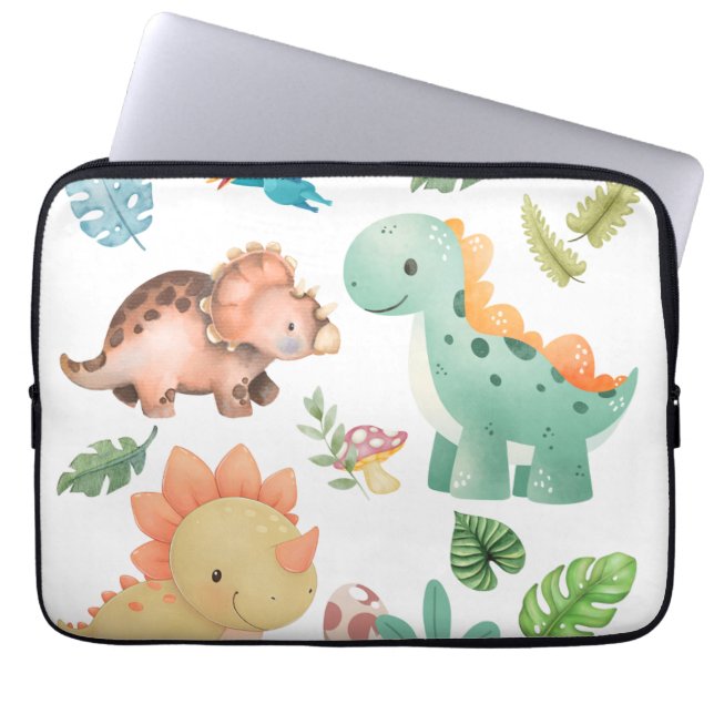 Capa Para Notebook Dinossauro Fofo (Frente)