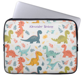 Capa Para Notebook Dinossauro Gato Personalizado