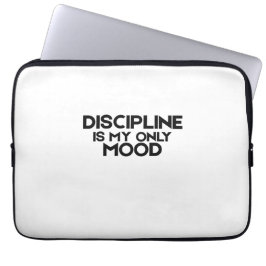Capa Para Notebook Disciplina É Meu Único Humor Minimalista