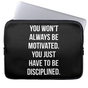 Capa Para Notebook Disciplina vs Motivação - Workout Inspiracional