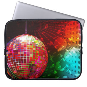 Capa Para Notebook Disco Night Retro 70's Disco Ball Bolsa de laptop
