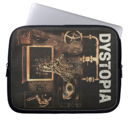 Capa Para Notebook Distopia - Design de Streetwear Techno-Dystopian