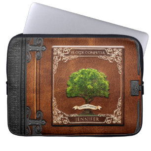Capa Para Notebook Distressed Vintage Old Leather Book
