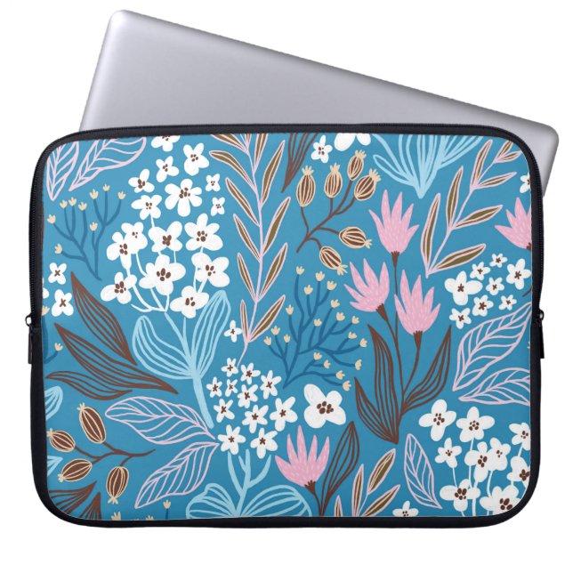 Capa Para Notebook Ditzy Floral: Vintage Primavera. (Frente)
