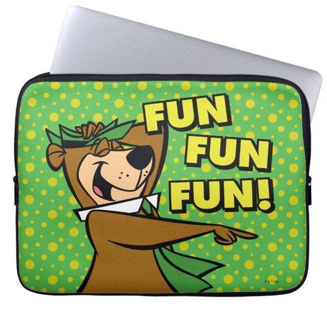 Capa Para Notebook Diversão divertida do Yogi Bear (Frente)